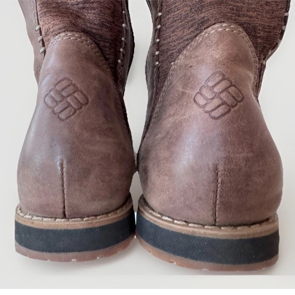 COLUMBIA TWENTYTHIRD AVE LEATHER BROWN WATERPROOF TALL BOOT WOMENS SIZE 8.5 - Picture 6 of 8